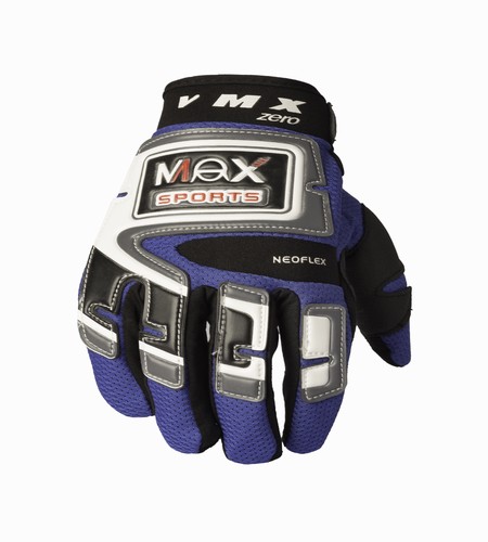 GUANTES MOTOCROSS MAX VMX01 (AZUL) L/ECONOMICA TALLE M [MVMX01A/M]